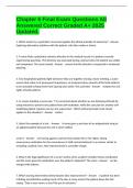 Chapter 6 Final Exam Questions All Answered Correct Graded A&plus; 2025 Updated&period;