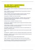 NU 180 TEST 2 QUESTIONS & ANSWERS&lpar;RATED A&plus;&rpar;