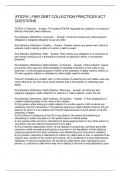&lpar;FDCPA &rpar; FAIR DEBT COLLECTION PRACTICES ACT QUESTIONS
