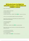 RD Practice Exam 2 Eat Right Prep  UPDATED ACTUAL   Exam Questions and  CORRECT Answers 