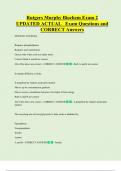Rutgers Murphy Biochem Exam 2  UPDATED ACTUAL   Exam Questions and  CORRECT Answers