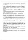 KENTUCKY PSI PRACTICE EXAM GENERAL PORTION QUESTIONS