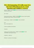 MLT 106  Bundled Exam Questions WITH  CORRECT Answers
