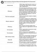 D351 Functions of Human Resources Management Pre Assessment