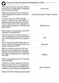 Functions of Human Resource Management - D351
