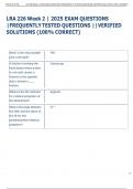 Exam &lpar;elaborations&rpar; LRA 226  
