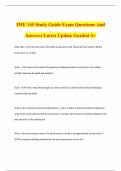 IME 145 Bundled Exam Questions And Answers Latest Update Graded A&plus;