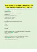 MESA   Bundled Exam Questions WITH  CORRECT Answers