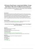 SYG2000 Final Exam &vert; 2025&sol;2026 Edition &vert; Verified Exam Questions with Correct Answers for Sociology Prep