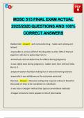 MDSC 515 FINAL EXAM ACTUAL 2025&sol;2026 QUESTIONS AND 100&percnt; CORRECT ANSWERS