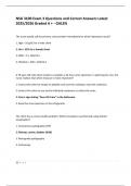 NSG 3100 Exam 3 Questions and Correct Answers Latest 2025&sol;2026 Graded A &plus; - GALEN