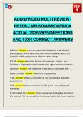 AUDIO&sol;VIDEO NOCTI REVIEW - PETER J NELSON-BRODERICK ACTUAL 2025&sol;2026 QUESTIONS AND 100&percnt; CORRECT ANSWERS