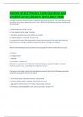 Anemia NCLEX Practice Exam Questions and Verified Correct Answers latest 2025&ndash;2026&period;pdf