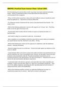 BBK99E1 Practical Exam Answer Sheet  Solved 100&percnt;