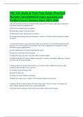 PNC 520 Study & Final Prep Guide &lpar;Practical Nursing Consolidation&rpar; Exam Questions and Verified Correct
