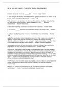 BUL 3310 EXAM 1 QUESTIONS & ANSWERS