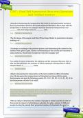 C207 - Final Self Assessment &lpar;from text&rpar; Questions   and  Verified Answers 