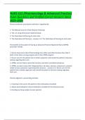 NURS 615 &lpar;Pharmacology & Advanced Practice&rpar; Exam Questions and Verified Correct Answers latest