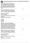 Champions School of Real Estate - Law of Agency REAL EXAM 2025&period;