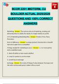 BCOR 2201 MIDTERM&comma; CU BOULDER ACTUAL 2025&sol;2026 QUESTIONS AND 100&percnt; CORRECT ANSWERS