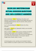BCOR 2201 MIDTERM EXAM ACTUAL 2025&sol;2026 QUESTIONS AND 100&percnt; CORRECT ANSWERS