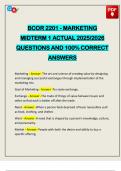PACKAGE DEAL&colon;&colon;&colon; BCOR 2201 EXAMS 2025&sol;2026 Q&A 100&percnt; PASS