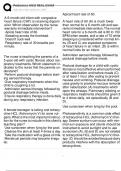 Pediatrics HESI REAL EXAM