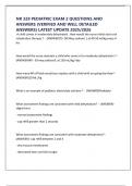 NR 328 PEDIATRIC EXAM 2 QUESTIONS AND ANSWERS &lpar;VERIFIED AND WELL DETAILED ANSWERS&rpar; LATEST UPDATE 2025&sol;2026