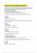 ACLS Post Test 2025 Graded A&plus;