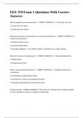 EEE 370 Exam 1 Questions With Correct Answers&period;