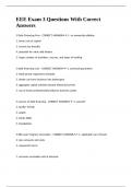 EEE Exam 3 Questions With Correct Answers