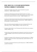 EEE 2023 Ch 1-5 EXAM QUESTIONS WITH CORRECT ANSWERS&period;