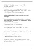 EEE 120 Final Exam questions with correct answers&period;