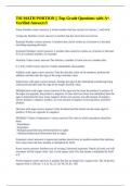 TSI MATH PORTION &vert;&vert; Top-Grade Questions with A&plus; Verified Answers&excl;&excl;