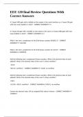 EEE 120 final Review Questions With Correct Answers