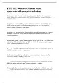 EEE 2023 Watters OKstate exam 1 questions with complete solutions