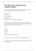 EEE 2023 Exam 1 Questions With Complete solutions&period;