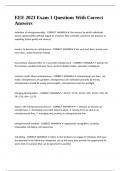 EEE 2023 Exam 1 Questions With Correct Answers&period;