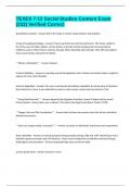 TEXES 7-12 Social Studies Content Exam &lpar;232&rpar; Verified Correct