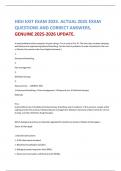 HESI EXIT EXAM 2025&period; ACTUAL 2025 EXAM QUESTIONS AND CORRECT ANSWERS&period; GENUINE 2025-2026 UPDATE&period;