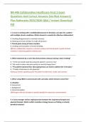NR-446 Collaborative Healthcare Final 1 Exam Questions And Correct Answers &lbrace;Verified Answers&rcub; Plus Rationales 2025&sol;2026 Q&A &sol; Instant Download Pdf