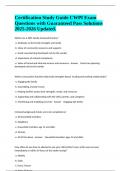 Certification Study Guide CWPI Exam Questions with Guaranteed Pass Solutions 2025-2026 Updated&period;