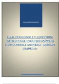 FINAL EXAM &lpar;BIOD 121&rpar; QUESTIONS WITH DETAILED VERIFIED ANSWERS &lpar;100&percnt; CORRECT ANSWERS&rpar; - ALREADY GRADED A&plus;  & PORTAGE NUTRITION BIOD 121 EXAM 1 QUESTIONS WITH DETAILED VERIFIED ANSWERS &lpar;100&percnt; CORRECT ANSWERS&rpar; - ALREADY GRADED A&plus;&period;  SOLVED PACKAGE DEAL SOLUTI