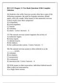 HCS 215 Chapter 11 Test Bank Questions With Complete Solutions