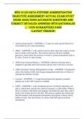 WGU D192 Data Systems Administration  OBJECTIVE ASSESSMENT ACTUAL EXAM STUDY  GUIDE 2025&sol;2026 ACCURATE QUESTIONS AND  CORRECT DETAILED ANSWERS WITH RATIONALES  &vert;&vert; 100&percnt; GUARANTEED PASS   <LATEST VERSION> 