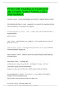 PSYCH 280 Final Exam 3 Questions and Already Passed Answers 2025-2026 Updated&period;