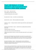 Psych 280 Midterm &num;2 Exam Questions with Guaranteed Pass Solutions &lpar;2025-2026&rpar; Updated&period;