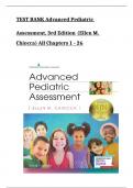 Test Bank - Advanced Pediatric Assessment&comma; 3rd Edition &lpar;Chiocca&comma; 2020&rpar;&comma; Chapter 1-26 &vert; All Chapters