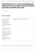 TEXES PPR EXAM EC- 12 &lpar;160&rpar; COMPREHENSIVE QUESTIONS WITH MULTIPLE CHOICES &vert;VERIFIED & REVISED ANSWERS &lpar;NEW&rpar; 2025