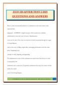 ECO 320 AFTER TEST 2 2025 QUESTIONS AND ANSWERS